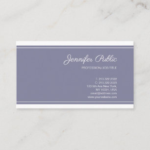 Tarjeta De Visita Elegante Moda profesional de color elegante y eleg