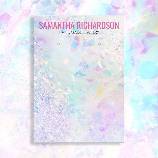 Tarjeta De Visita Elegante Moda Quartz Cristal Joyería Soporte de pa (Subido por el creador)