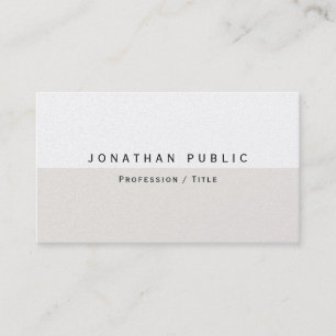 Tarjeta De Visita Elegante modelo moderno elegante Perla de lujo Pre