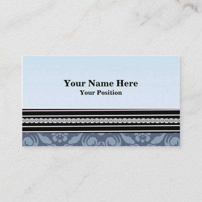 Tarjeta de visita elegante moderna del Seashell (Anverso)