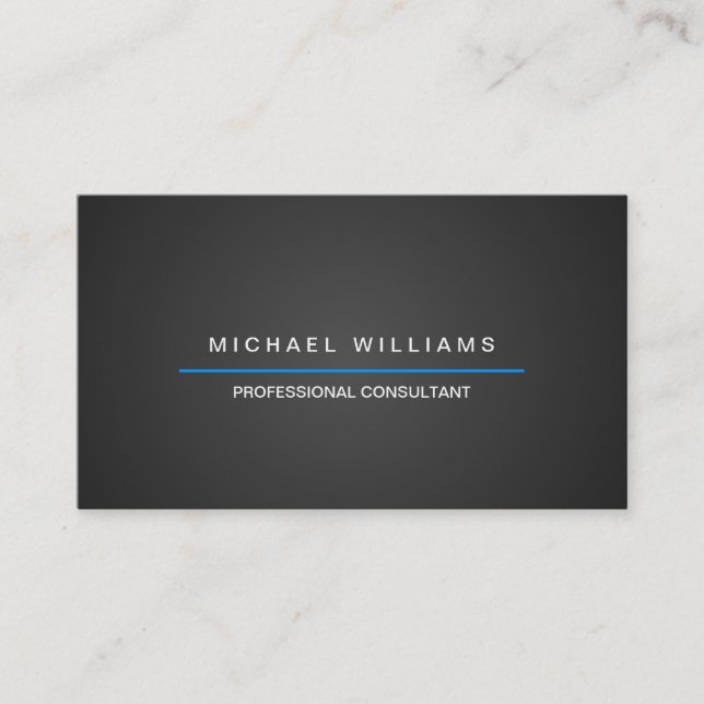 TARJETA DE VISITA ELEGANTE MODERNA MINIMALISTA (Anverso)