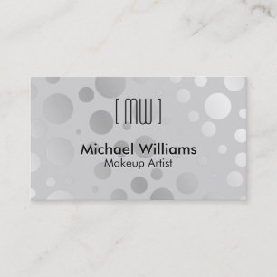 Tarjeta De Visita Elegante Moderna Profesional Metal Plata Plateada
