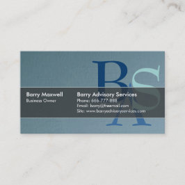 Tarjeta De Visita Elegante Moderno Azul Profesional Simple