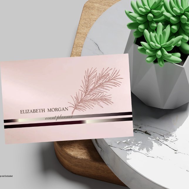 Tarjeta De Visita Elegante moderno, banda, rama Purpurina (Subido por el creador)