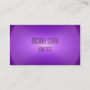 Tarjeta De Visita Elegante Moderno Borroso Morado Profesional