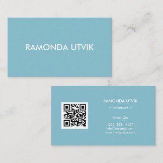 Tarjeta De Visita Elegante moderno con código QR