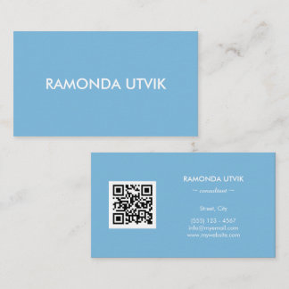 Tarjeta De Visita Elegante moderno con código QR