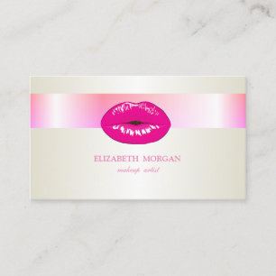 Tarjeta De Visita Elegante Moderno Con Estilo, Labios