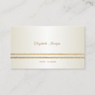 Tarjeta De Visita Elegante Moderno con Estilo, Listas Brillantinas d