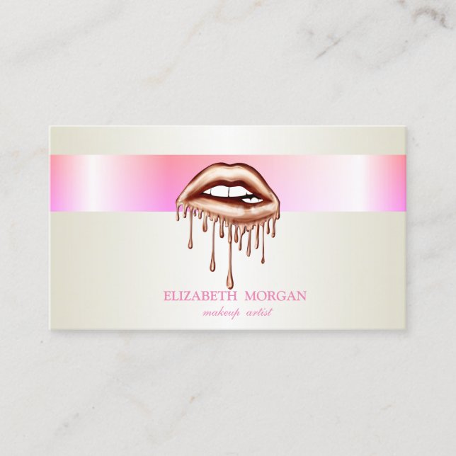 Tarjeta De Visita Elegante Moderno, Elegante, De Estilo Metálico (Anverso)