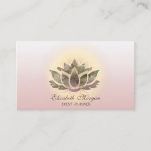 Tarjeta De Visita Elegante Moderno Estiloso Chic Loto 