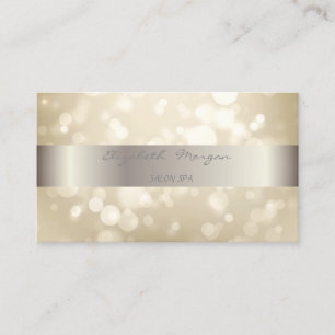 Tarjeta De Visita Elegante Moderno Estiloso Franja Bokeh