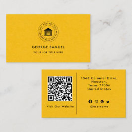 Tarjeta De Visita Elegante Moderno Logotipo Personalizado Minimalist