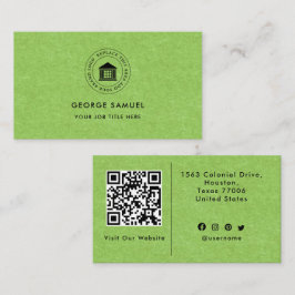 Tarjeta De Visita Elegante Moderno Logotipo Personalizado Minimalist