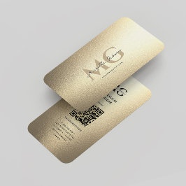 Tarjeta De Visita Elegante Moderno Lujo Faux Gold Profesional