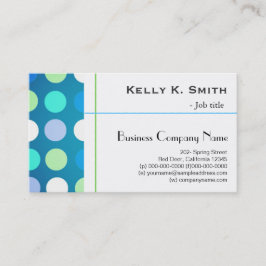 Tarjeta De Visita Elegante, moderno, moderno, con grandes puntos de