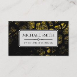 Tarjeta De Visita Elegante Moderno Piel de Leopardo Profesional #32