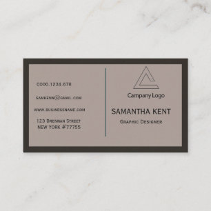 Tarjeta De Visita Elegante moderno profesional