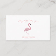 Elegante Moderno Profesional Blanco, Flamenco Rosa