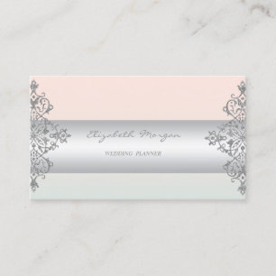 Tarjeta De Visita Elegante Moderno Profesional Encantador, Encaje