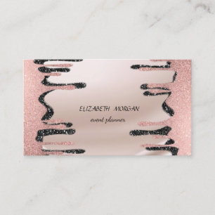 Tarjeta De Visita Elegante Moderno Profesional, Gotitas Brillantes