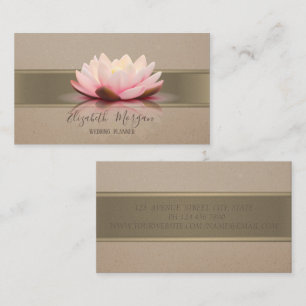 Tarjeta De Visita Elegante Moderno Profesional, Loto, Franja