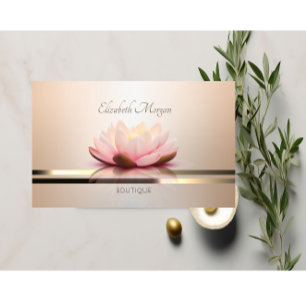 Tarjeta De Visita Elegante Moderno Profesional Luminouse Loto