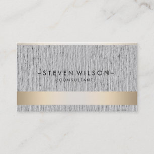 Tarjeta De Visita Elegante moderno profesional metalizado del