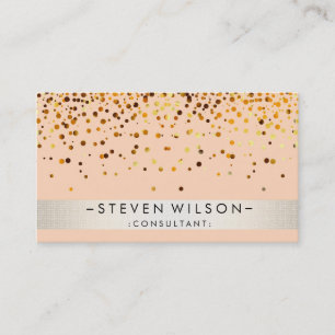 Tarjeta De Visita Elegante moderno profesional metalizado del