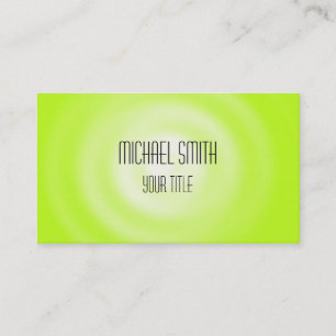 Tarjeta De Visita Elegante Moderno Profesional Verde Lima