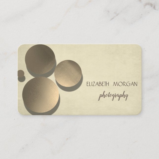 Tarjeta De Visita Elegante moderno, puntos (Anverso)