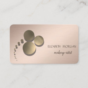 Tarjeta De Visita Elegante moderno, puntos, artista de maquillaje