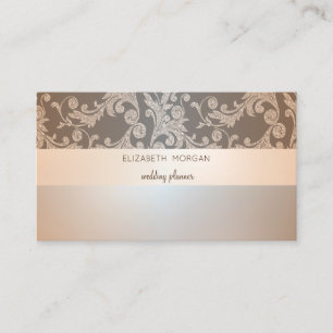 Tarjeta De Visita Elegante Moderno Remolinos Luminosos Brillantes