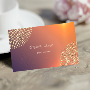 Tarjeta De Visita Elegante Moderno Simple con Estilo, Puntos