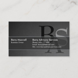 Tarjeta De Visita Elegante Moderno Simple Negro Profesional