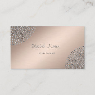 Tarjeta De Visita Elegante Moderno Simple, Puntos