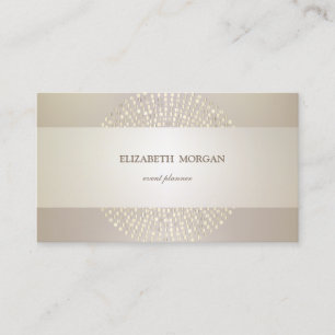 Tarjeta De Visita Elegante Moderno Sofisticado,Puntos,Rayado