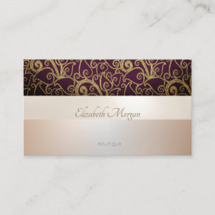 Tarjeta De Visita Elegante Moderno Swirls Profesional Luminoso
