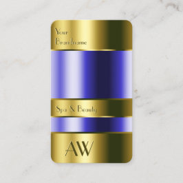 Tarjeta De Visita Elegante Monograma 3D de Fluidos Ópticos de Glass 