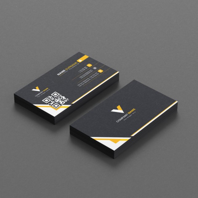 Tarjeta De Visita Elegante Naranja (Subido por el creador)