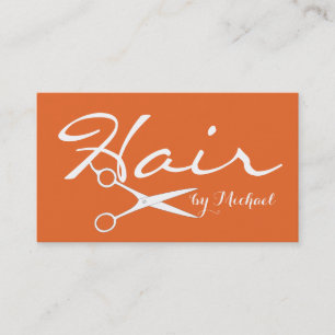 Tarjeta De Visita Elegante Naranja de zanahoria profunda elegante de