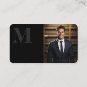 Tarjeta De Visita Elegante Negro   Ejecutivo   Ley   Ejecutivo