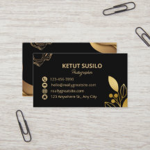 Elegante negro y dorado