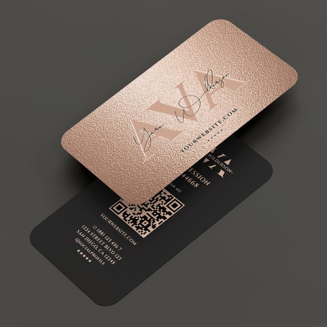 Tarjeta De Visita Elegante Networking Profesional Rosegold (Elegant Networking Professional Rosegold Business Card
)