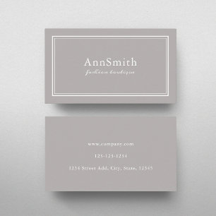 Tarjeta De Visita Elegante Neutral