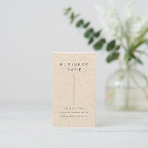 Tarjeta De Visita Elegante Nombre Profesional Simple Título del Trab
