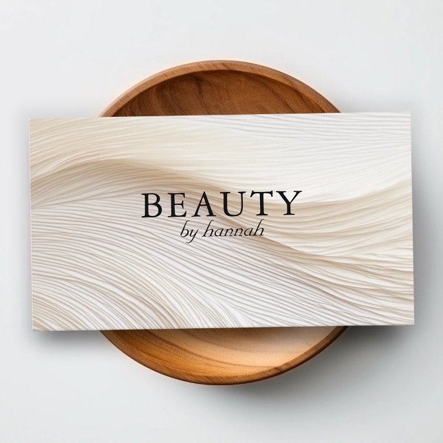 Tarjeta De Visita Elegante, olas, salón, (Subido por el creador)