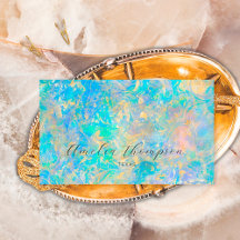 Elegante Opal de Piedra Moderno Dorado