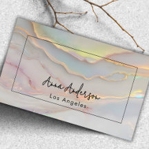 Elegante Opal Piedra Marco Negro Oro Rosa Moderno