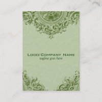 Elegante ornamento verde y damascos verdes pastele